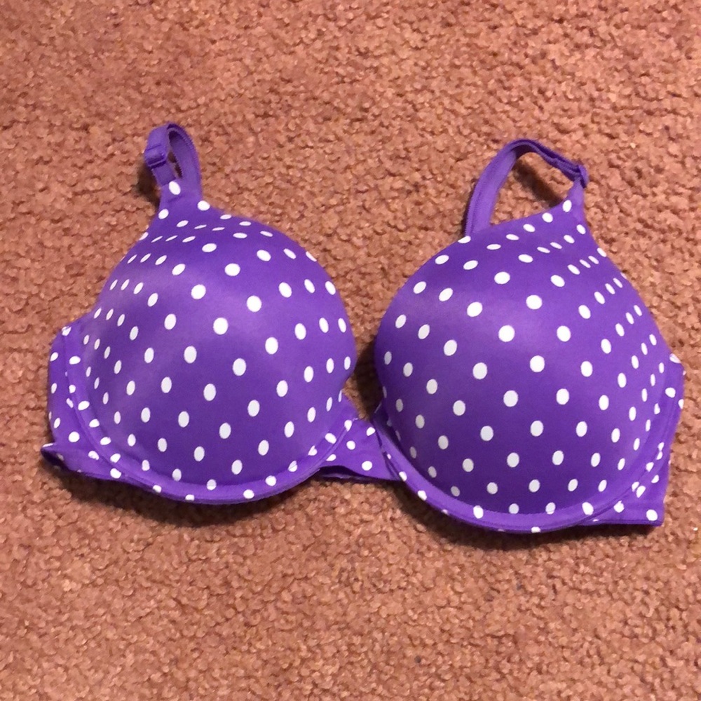 Victoria’s Secret PINK Purple Polka Dot Padded Bra
